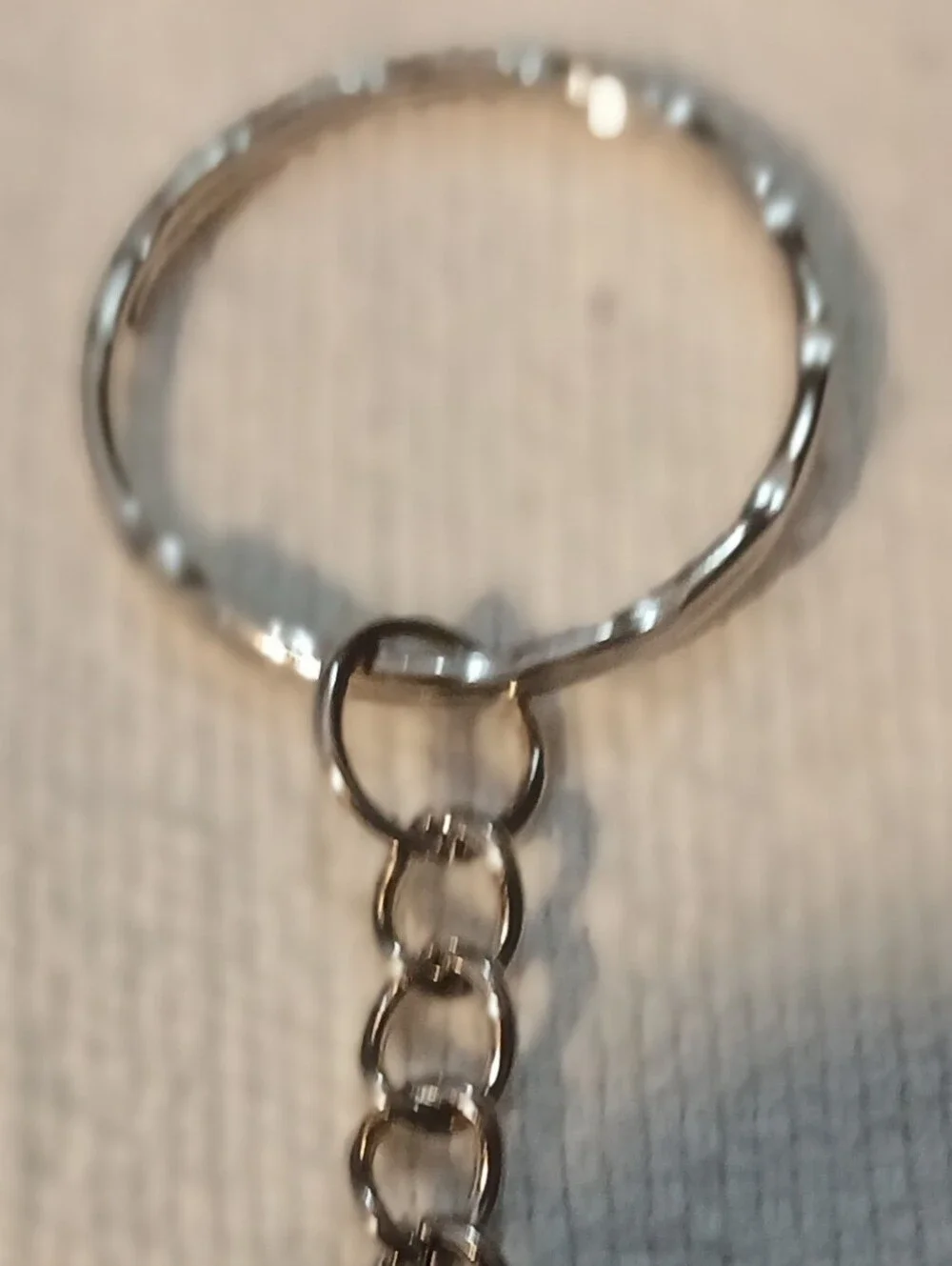 NWT Silver-Edge S.S. Keychain in Navy and Green